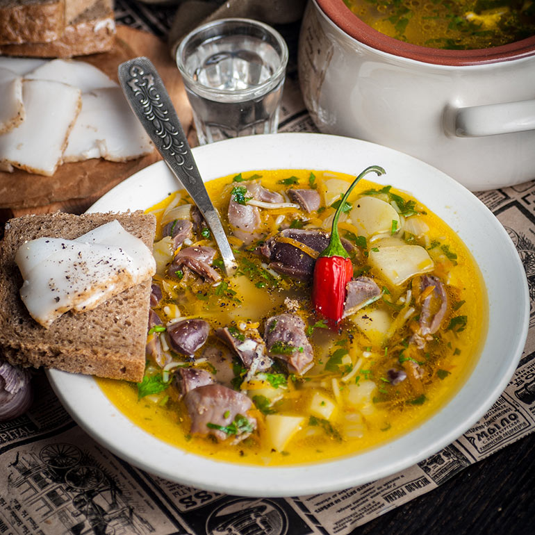 «Литературная кухня». Суп с потрошками для Глеба Жеглова.